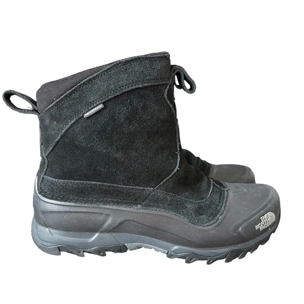 The North Face Men's Black Suede Waterproof Winter Chukka Boots Sz 9.5 Insulated